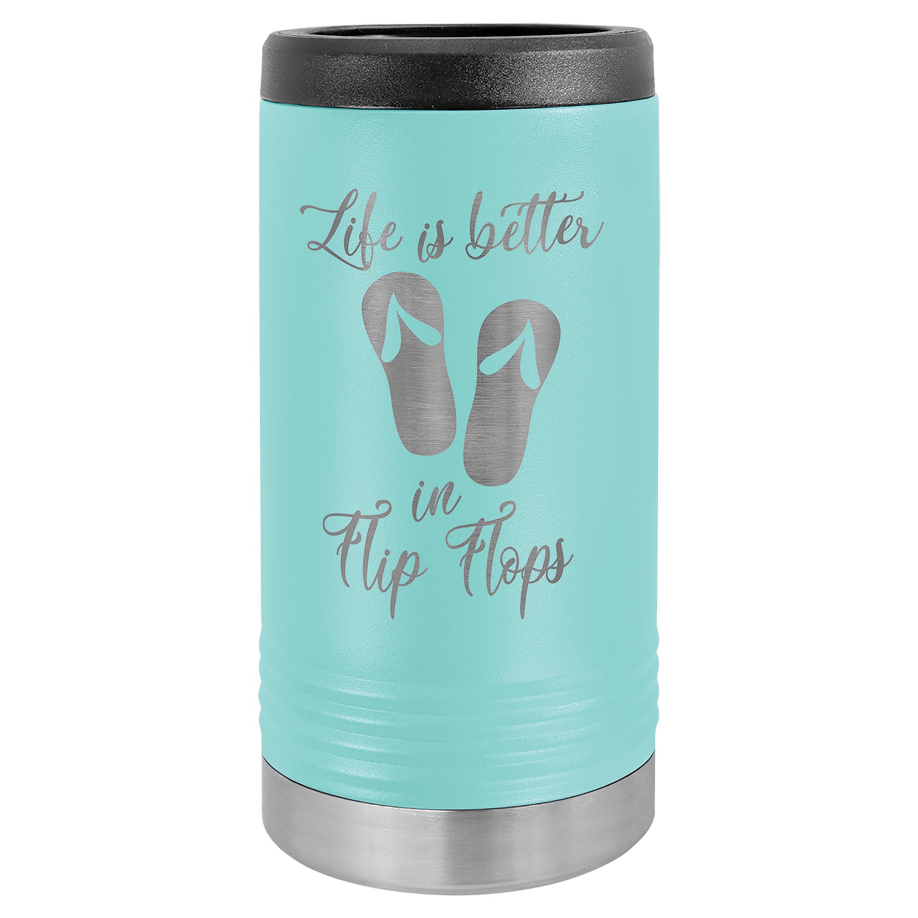 Teal Insulated Slim Beverage Holder