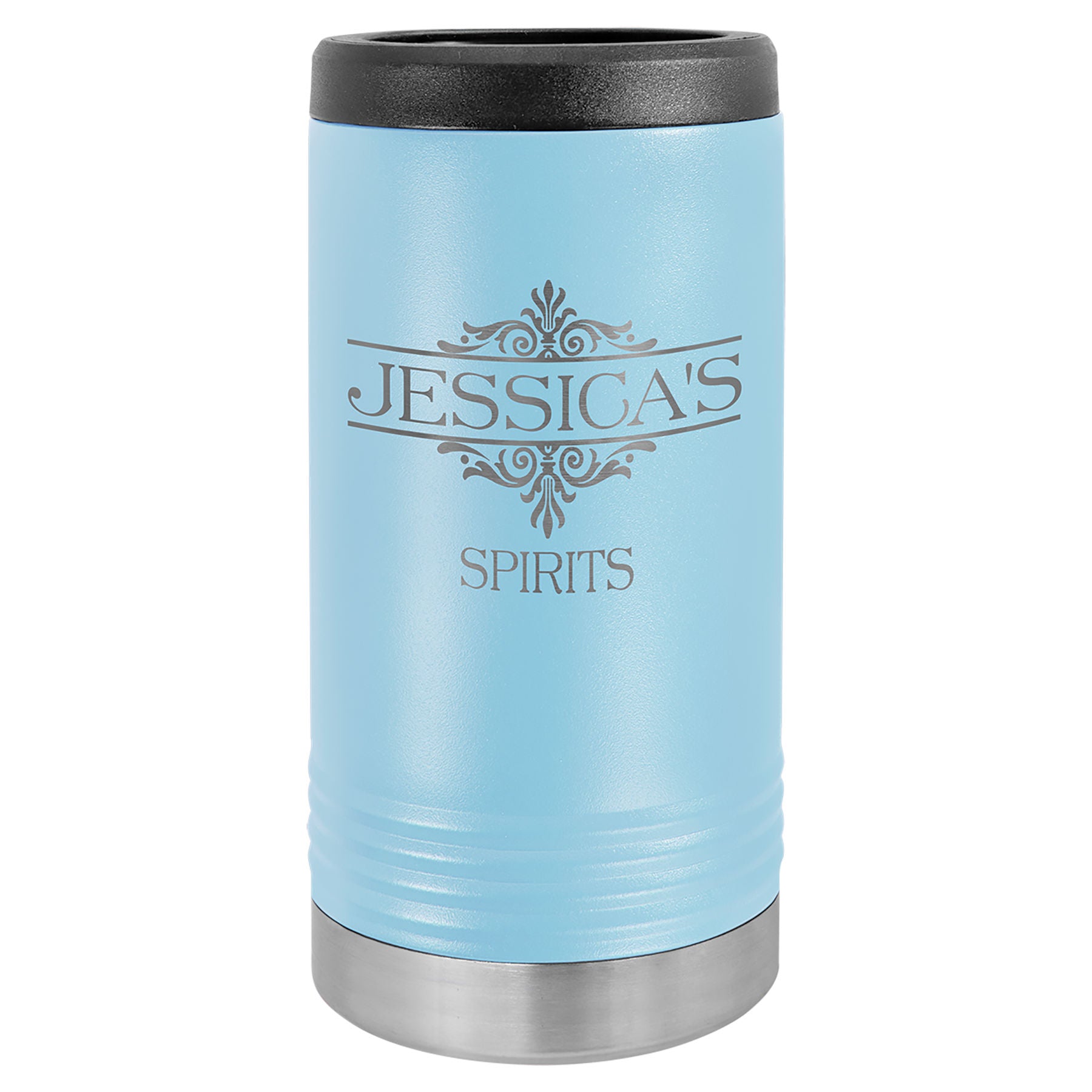 Light Blue Insulated Slim Beverage Holder