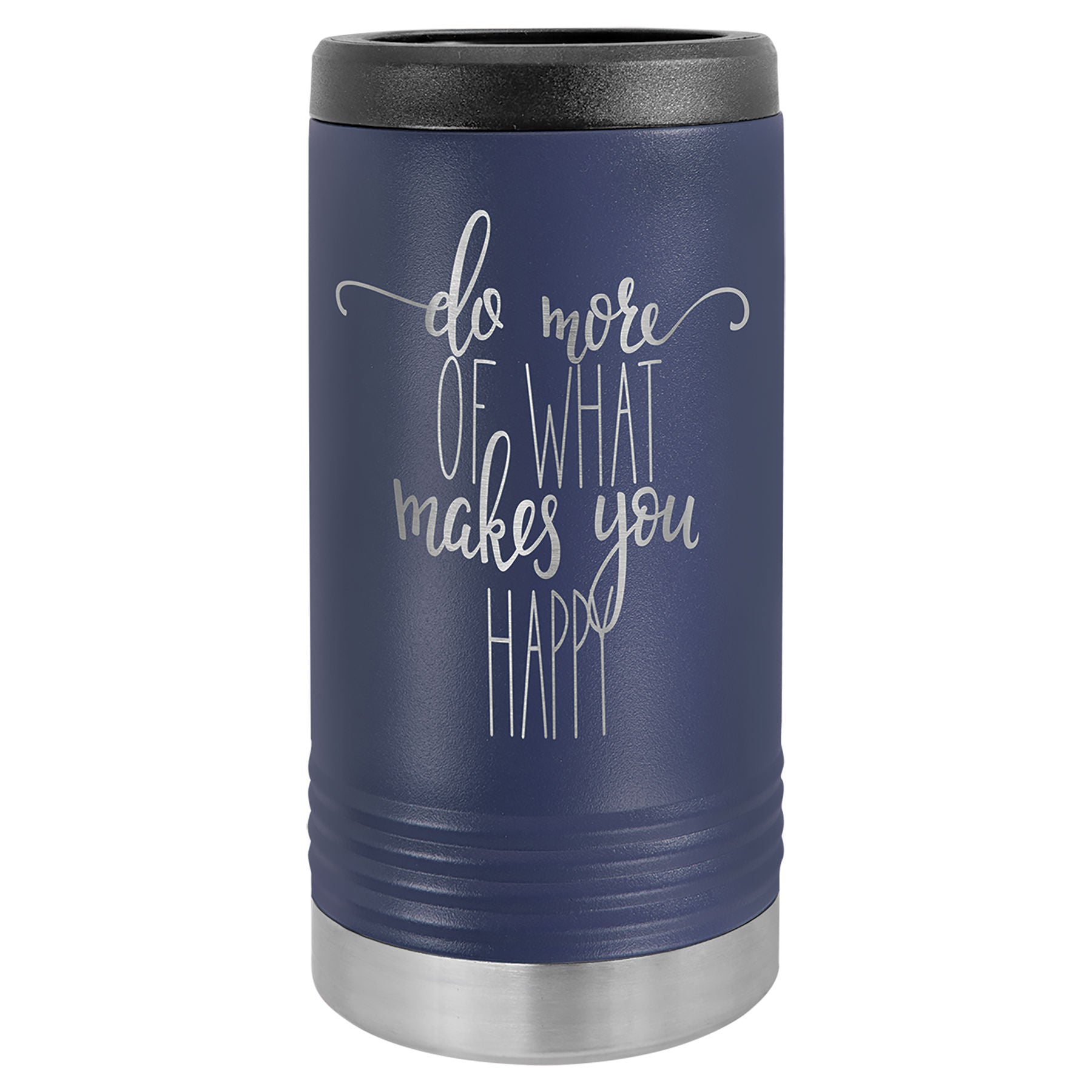 Navy Blue Insulated Slim Beverage Holder