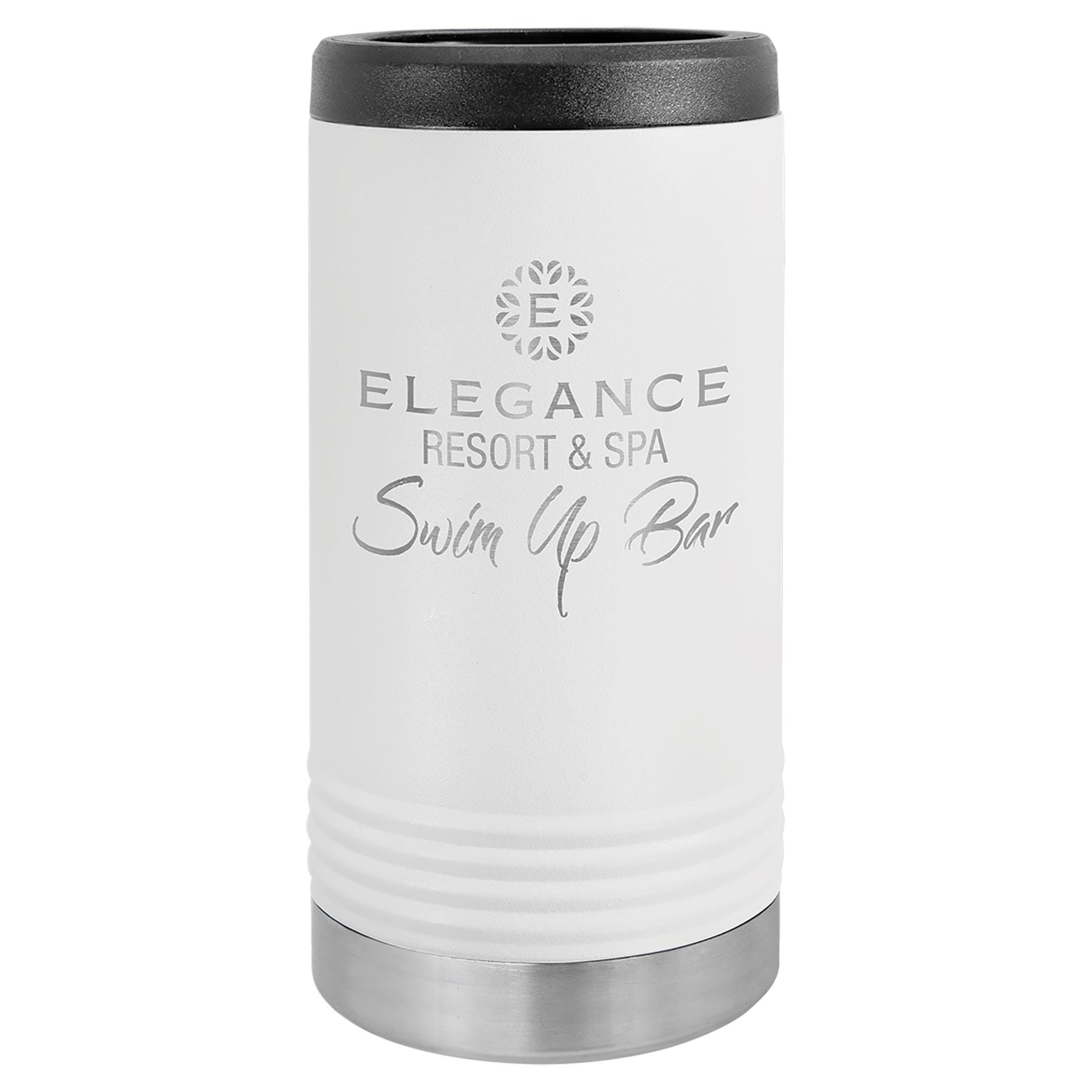 White Insulated Slim Beverage Holder