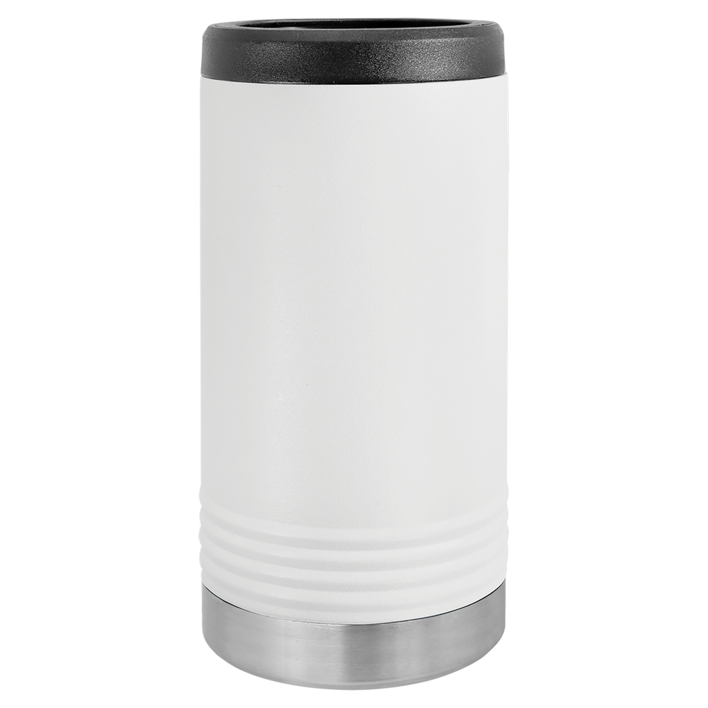 White Insulated Slim Beverage Holder blank-preview