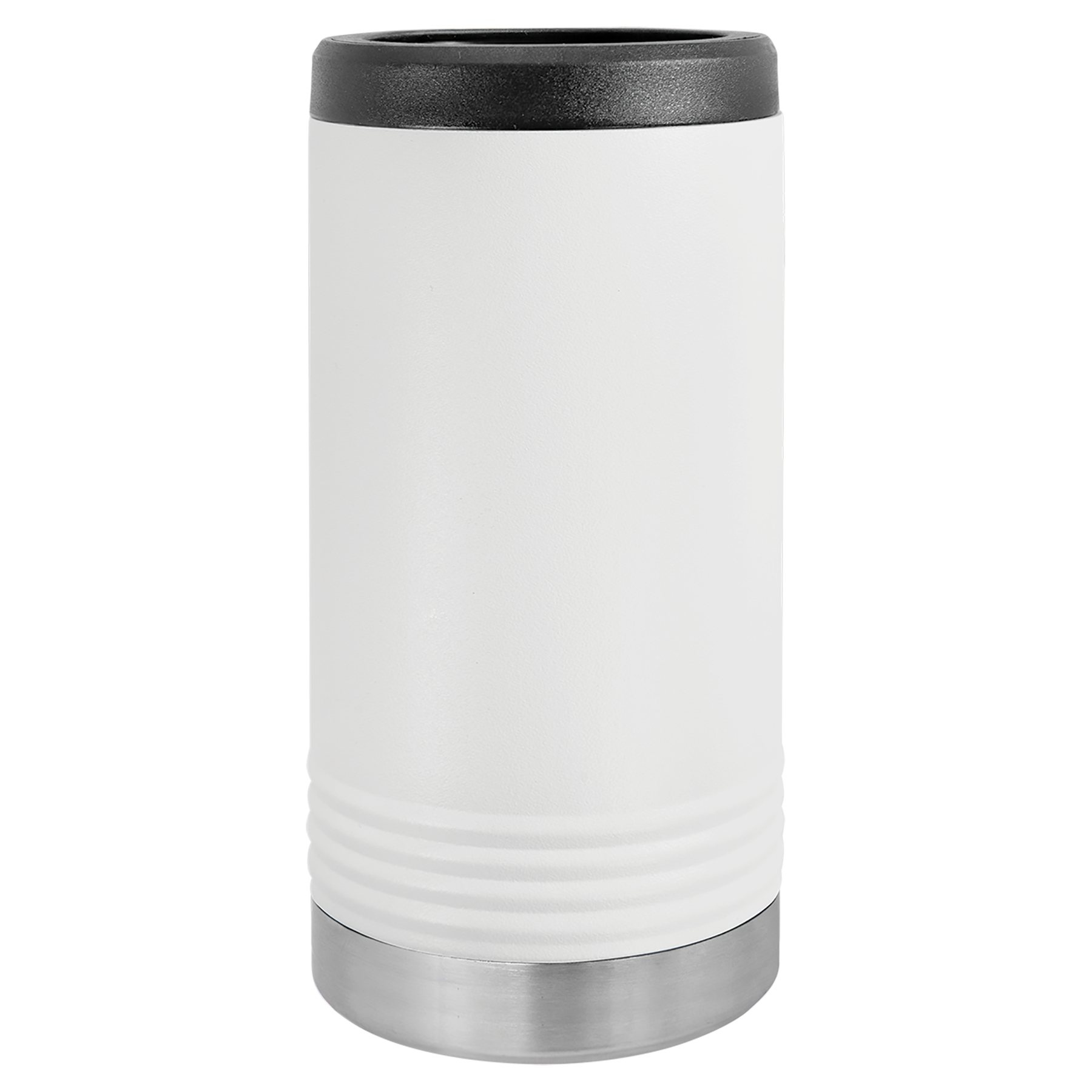 White Insulated Slim Beverage Holder blank-preview