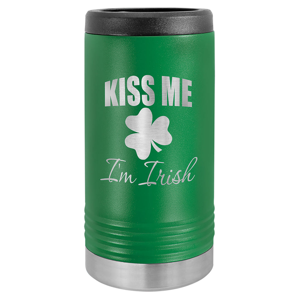 Green Insulated Slim Beverage Holder
