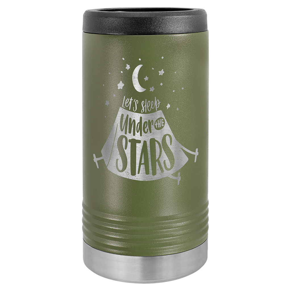 Olive Green Insulated Slim Beverage Holder