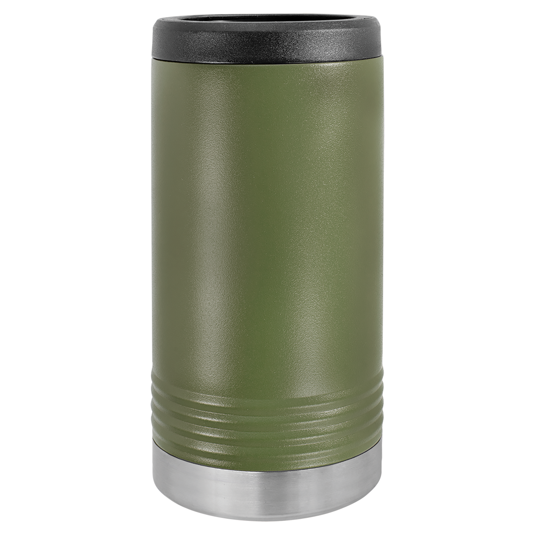Olive Green Insulated Slim Beverage Holder blank-preview