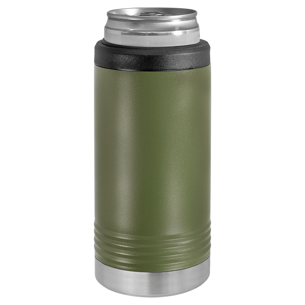 Olive Green Insulated Slim Beverage Holder
