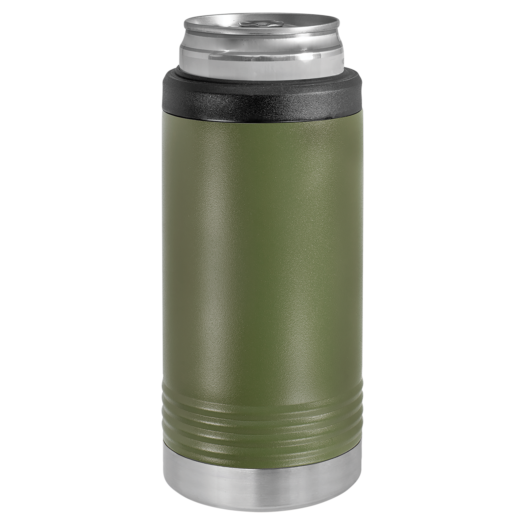Olive Green Insulated Slim Beverage Holder