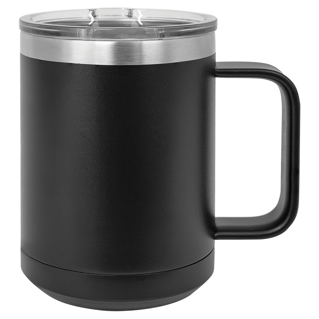 Vacuum Insulated Mug with Slider Lid – Black preview