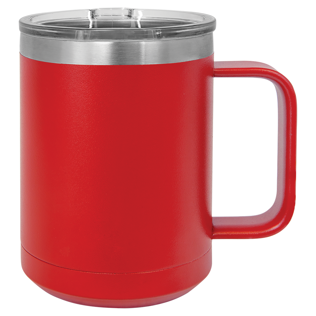 Red 15 oz. Coffee Mug with Clear Slider Lid blank-preview