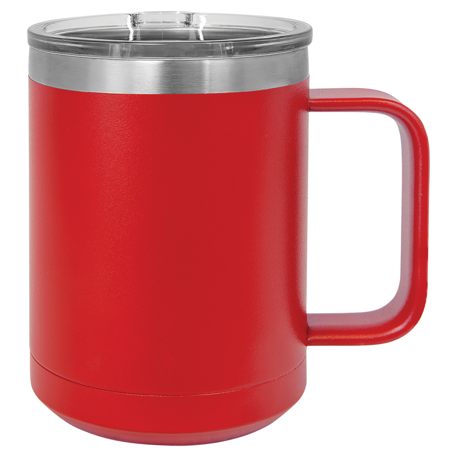 Red 15 oz. Coffee Mug with Clear Slider Lid blank-preview