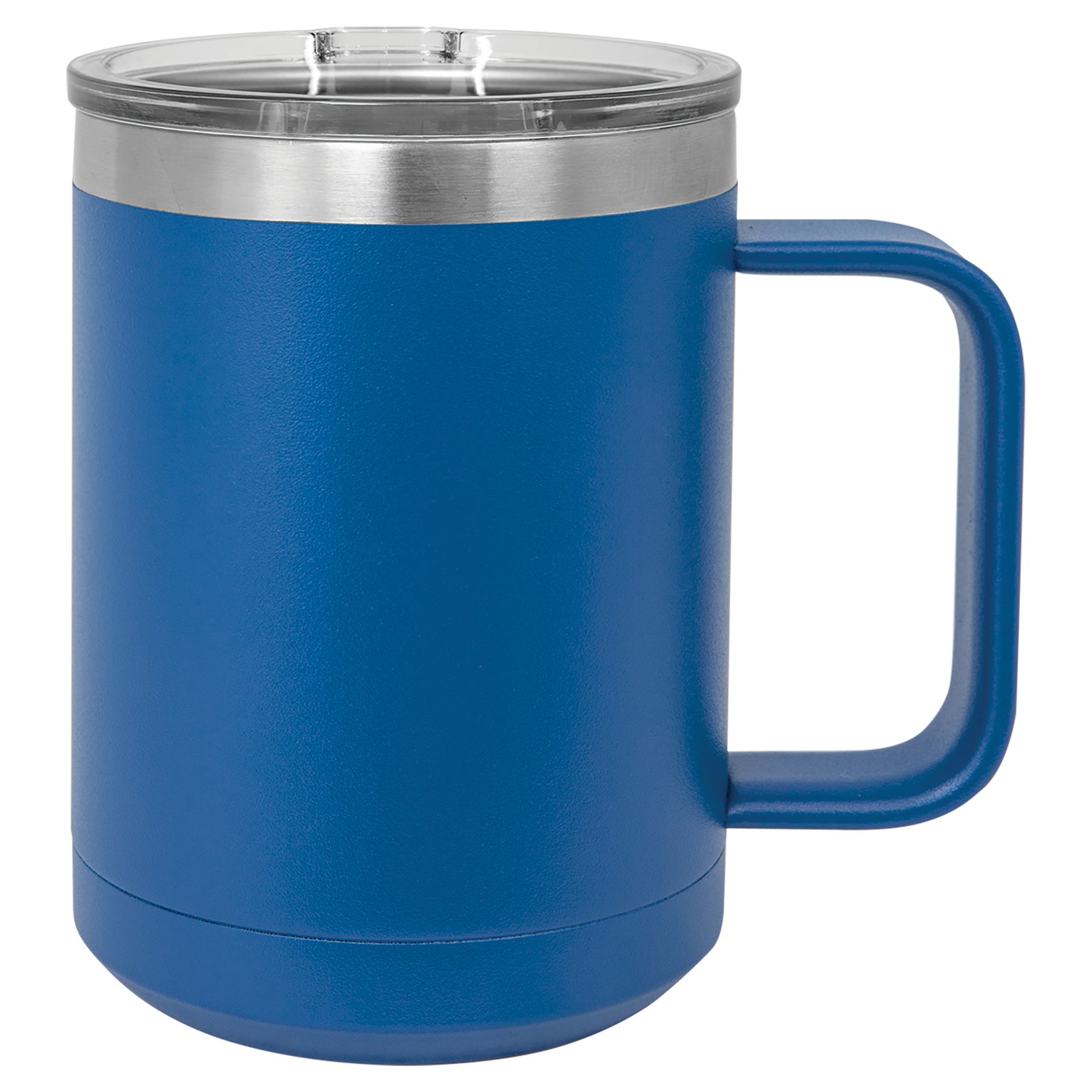Royal Blue 15 oz. Coffee Mug with Clear Slider Lid blank-preview