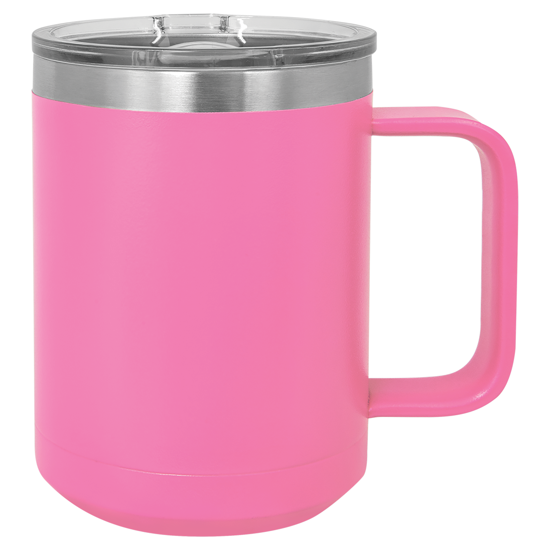 Pink 15 oz. Coffee Mug with Clear Slider Lid blank-preview