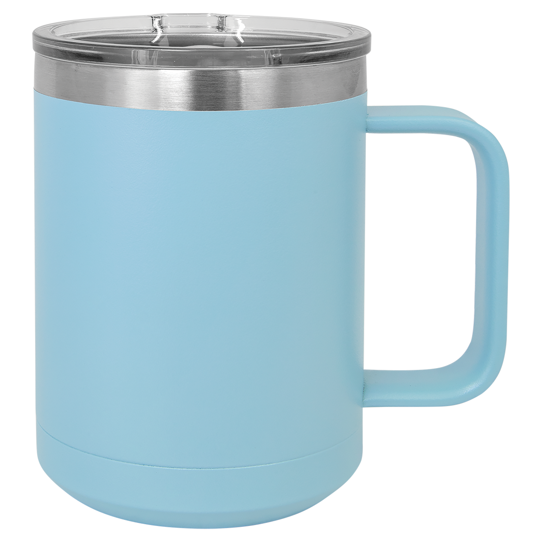 Light Blue 15 oz. Coffee Mug with Clear Slider Lid blank-preview