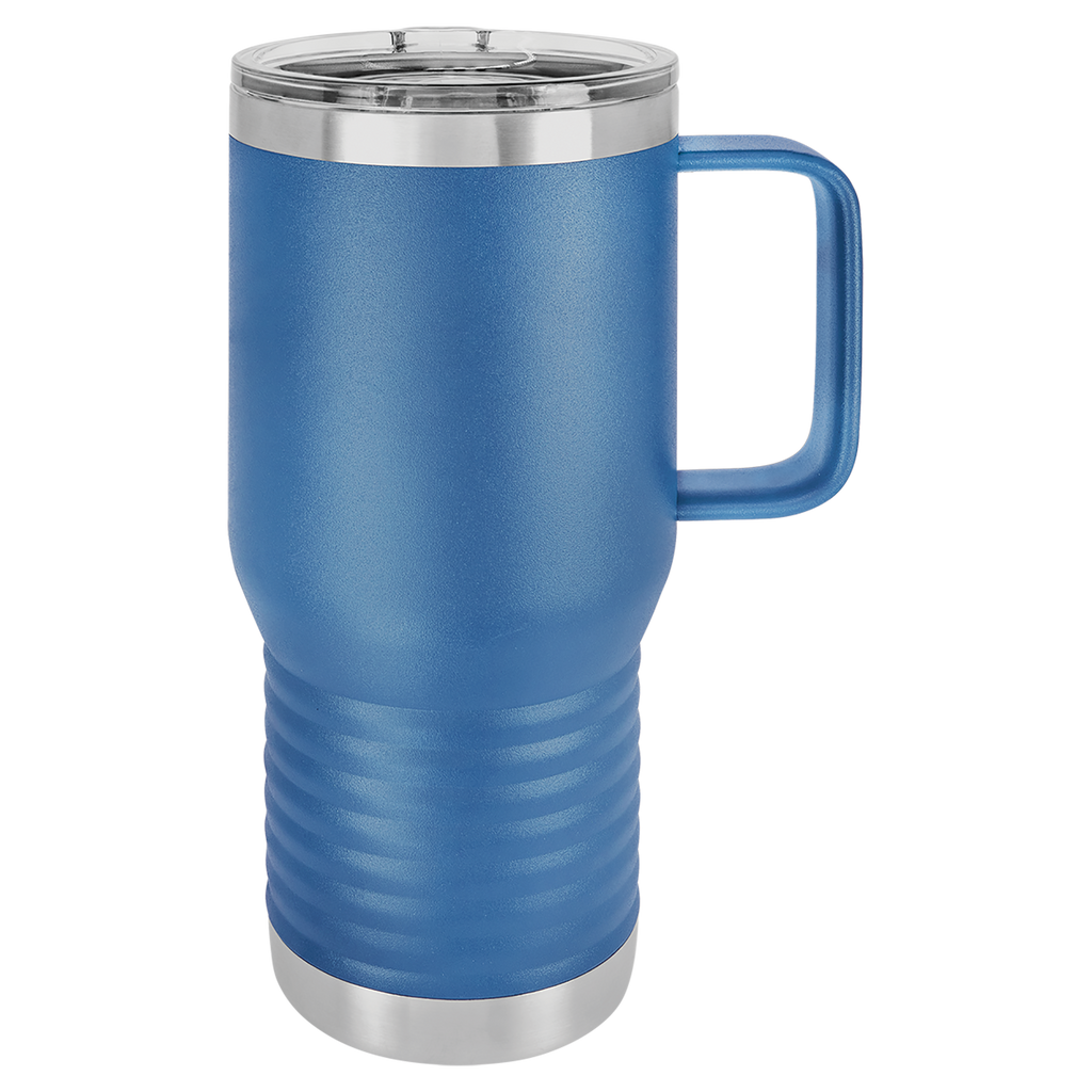 Royal Blue 20 oz. Travel Mug with Clear Slider Lid blank-preview