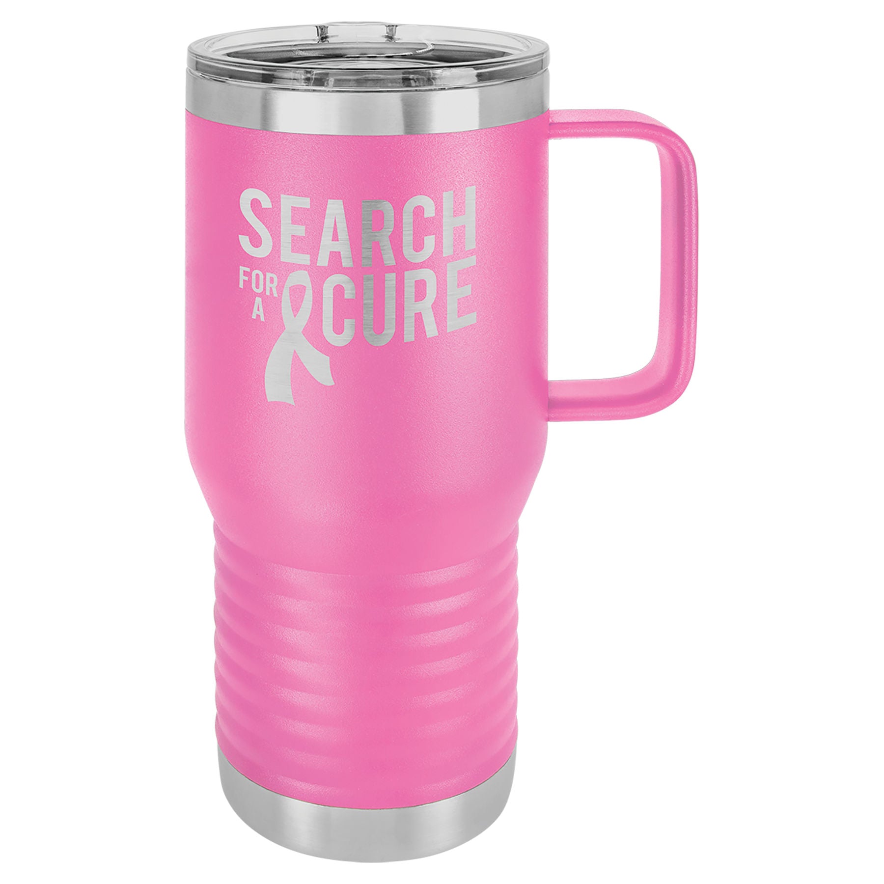 Pink 20 oz. Travel Mug with Clear Slider Lid
