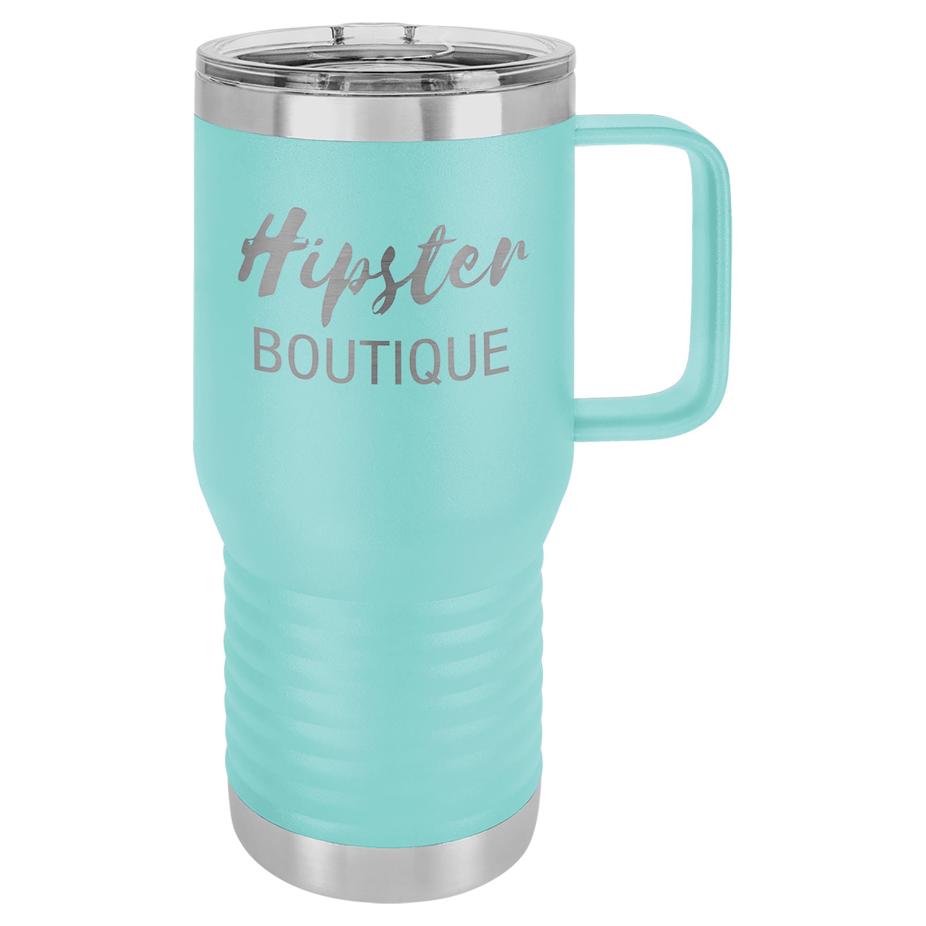 Teal 20 oz. Travel Mug with Clear Slider Lid