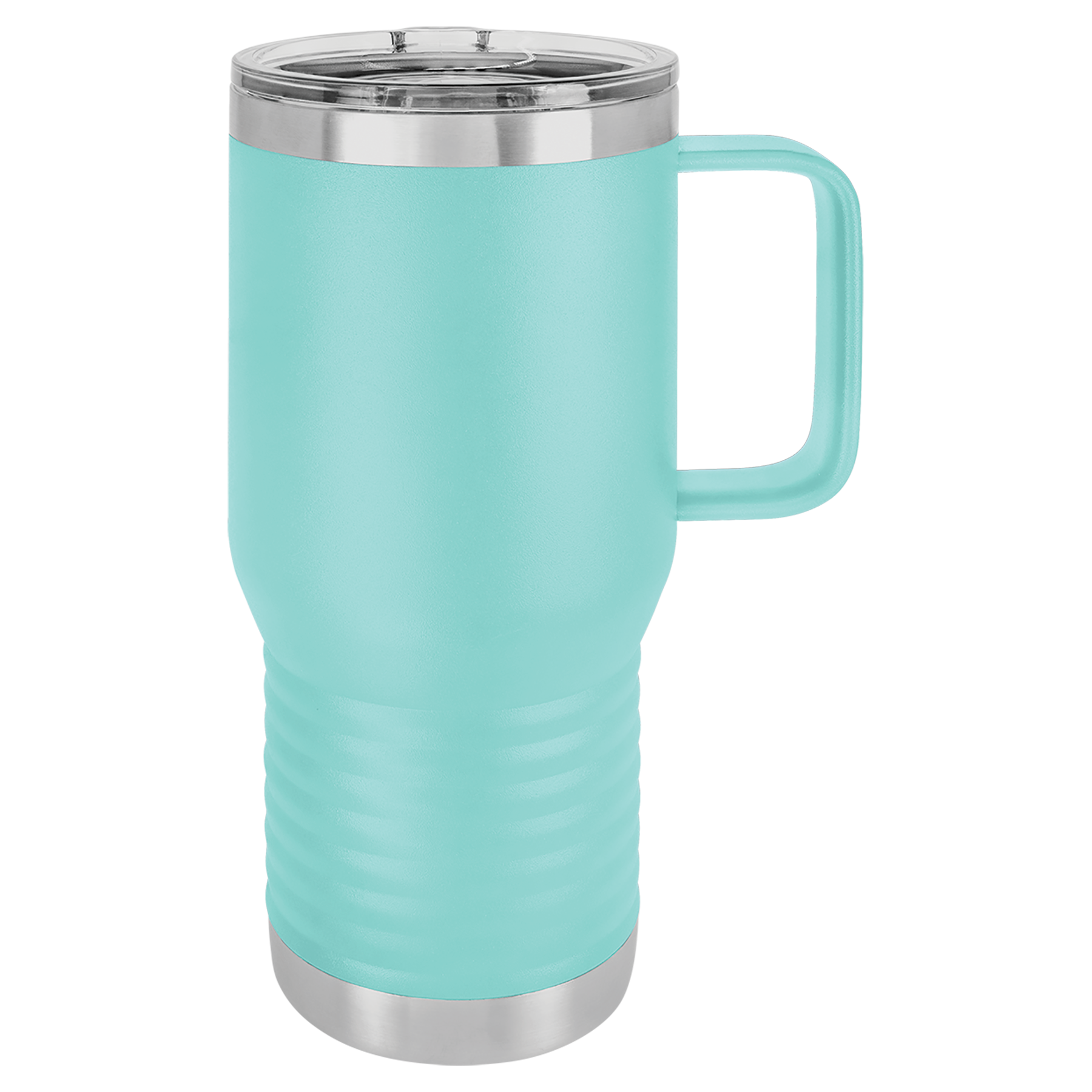 Teal 20 oz. Travel Mug with Clear Slider Lid blank-preview