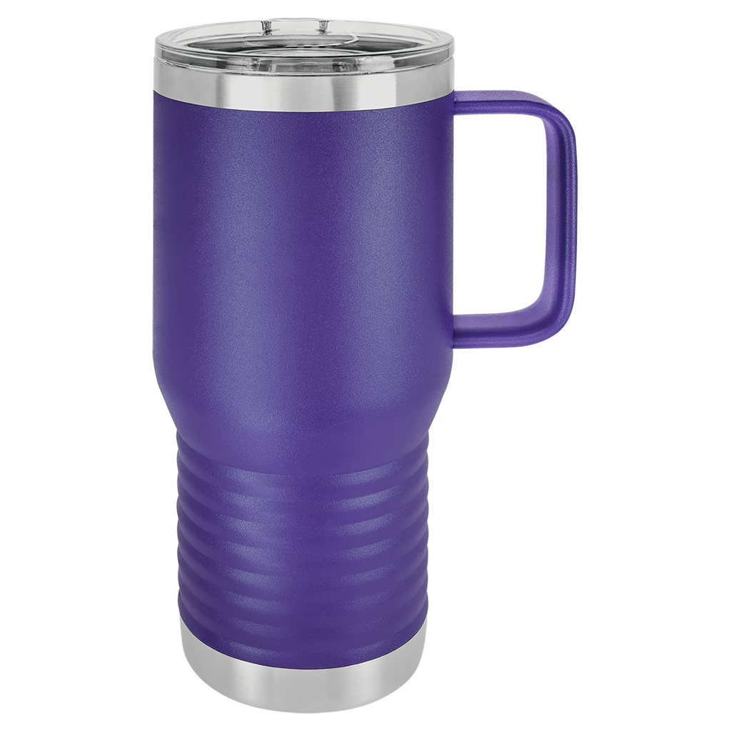 Purple 20 oz. Travel Mug with Clear Slider Lid blank-preview
