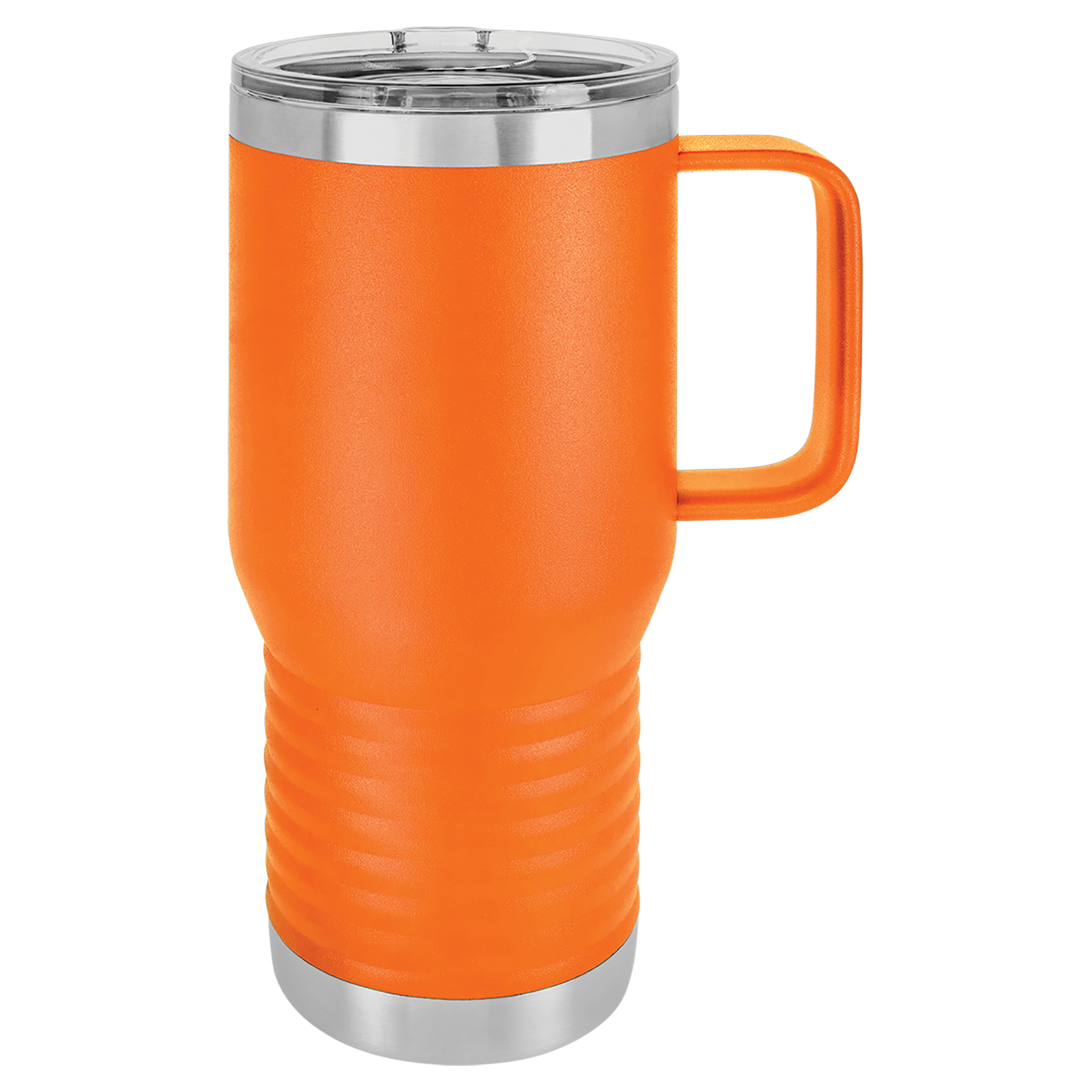Orange 20 oz. Travel Mug with Clear Slider Lid blank-preview