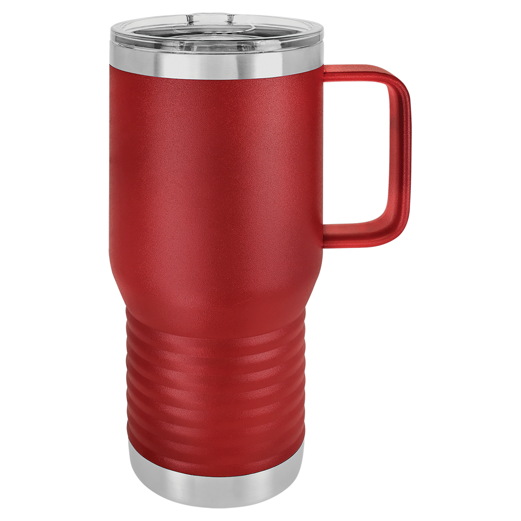 Maroon 20 oz. Travel Mug with Clear Slider Lid blank-preview