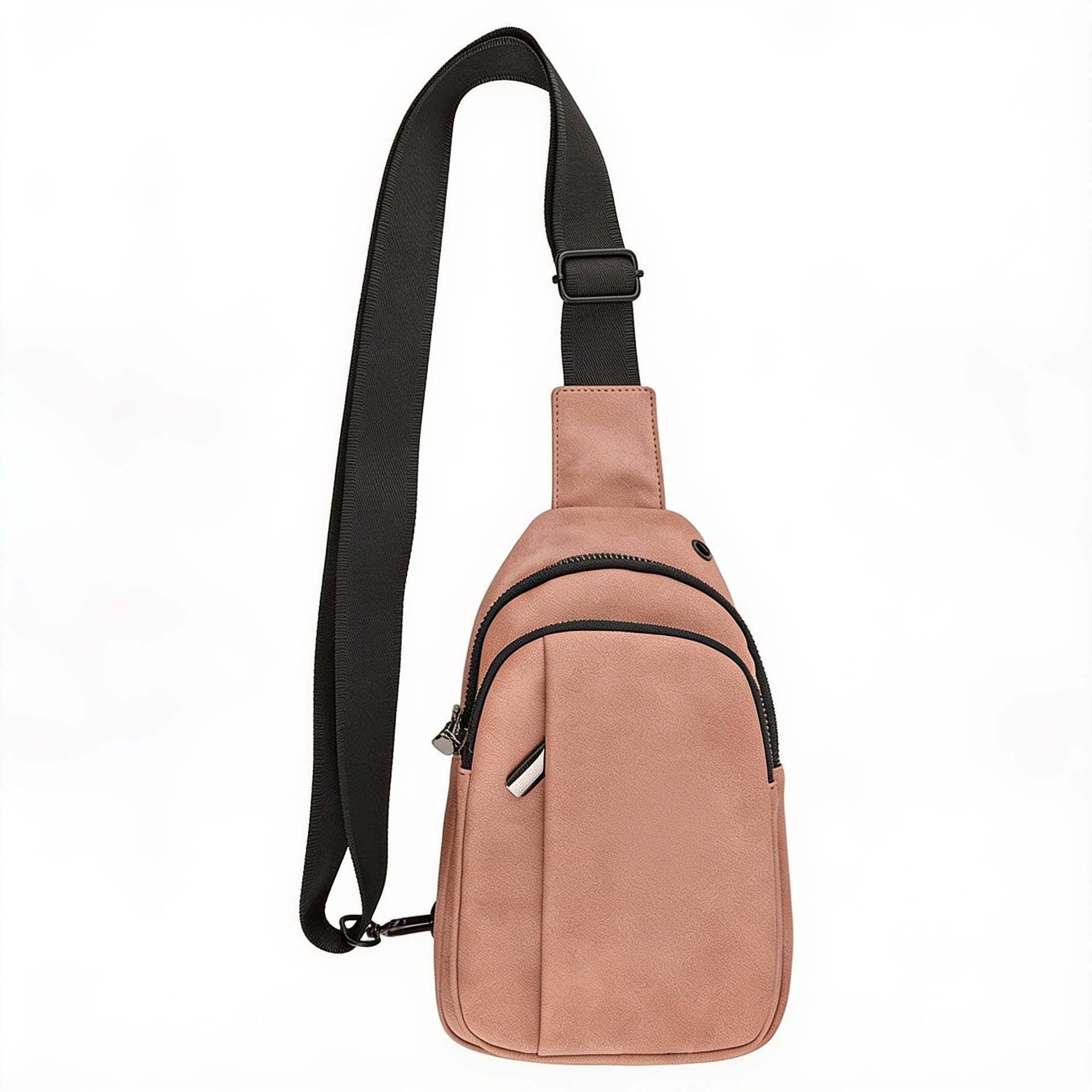 Blush Leatherette Explorer Crossbody Bag blank-preview