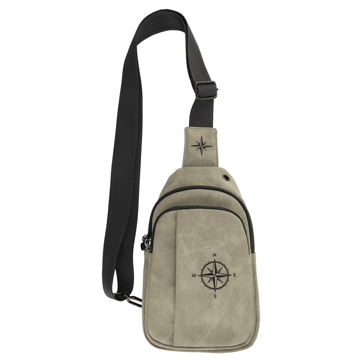 Light Green Leatherette Explorer Crossbody Bag