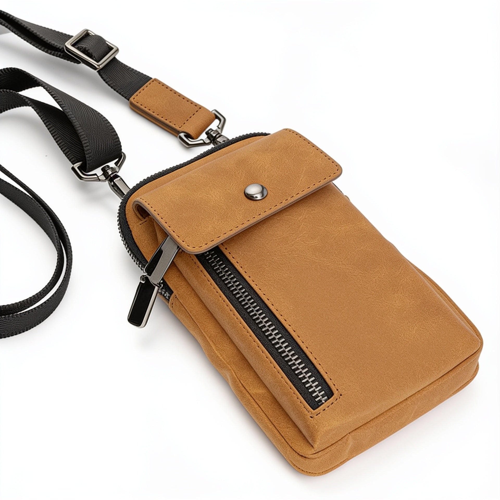 Light Brown Laserable Leatherette Urban Bag blank-preview