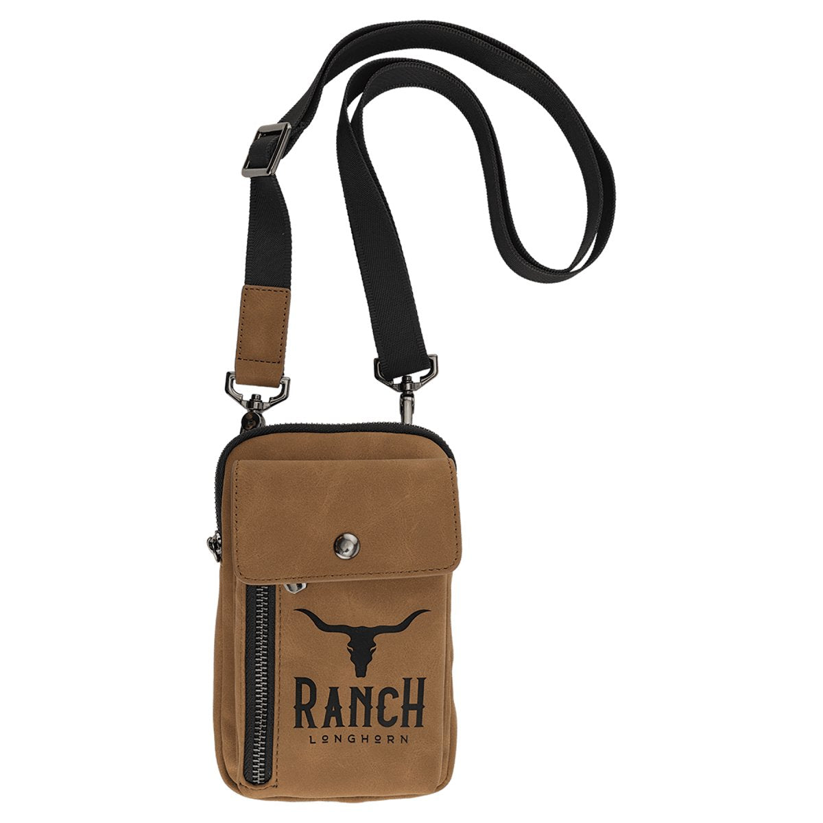 Medium Brown Laserable Leatherette Urban Bag