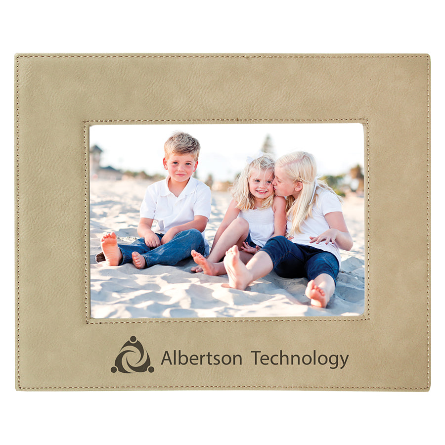 Light Brown Leatherette Photo Frame