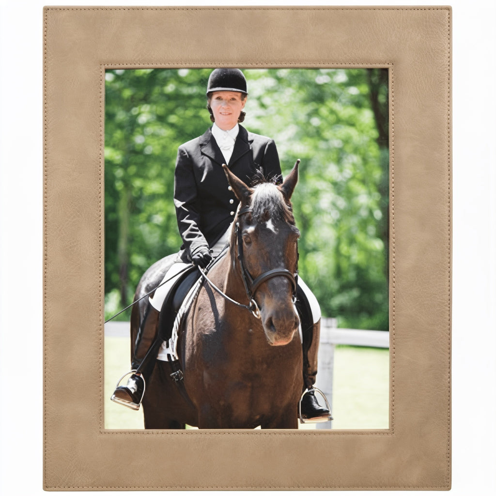 Light Brown Leatherette Photo Frame blank-preview
