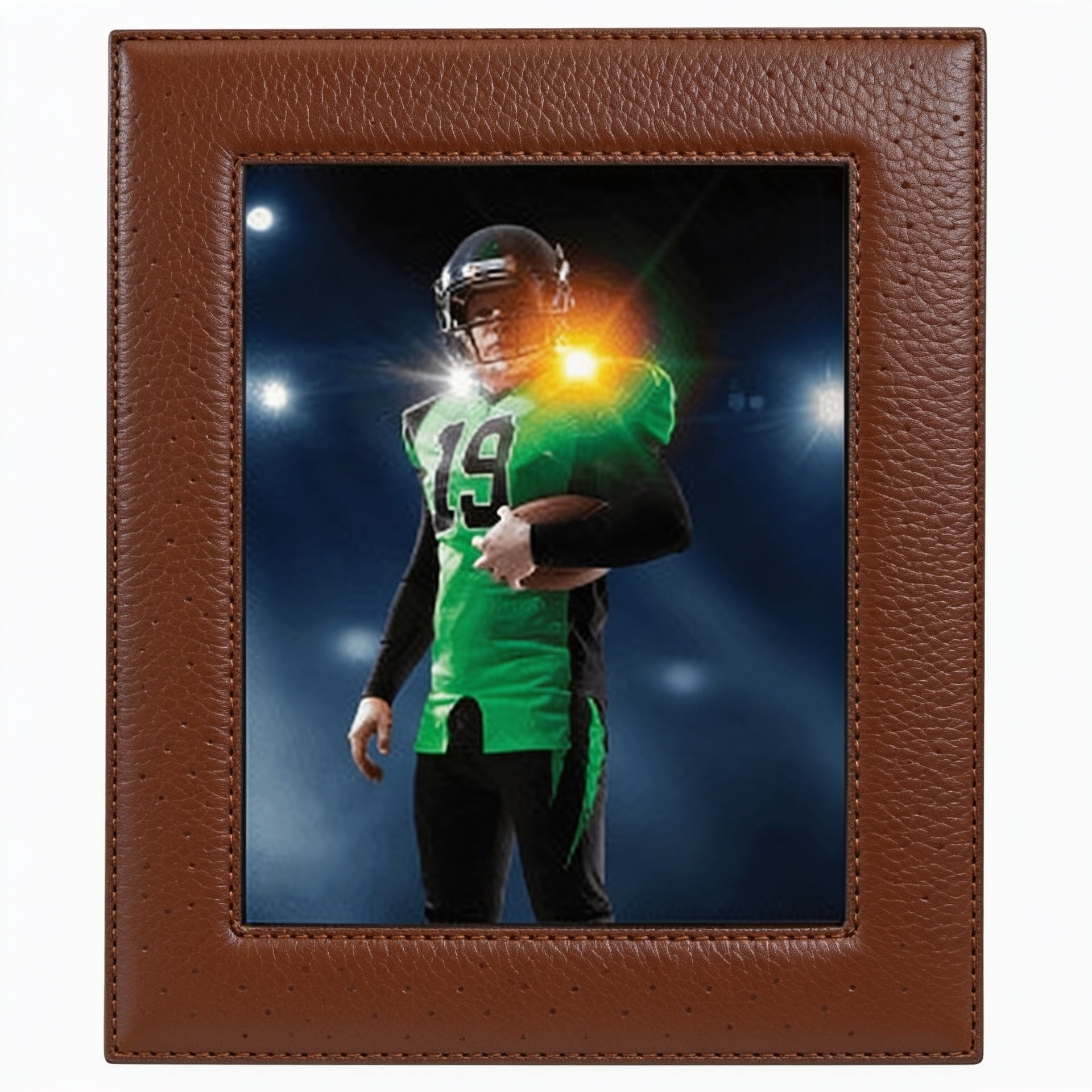 Football Leatherette 8x10 Photo Frame blank-preview