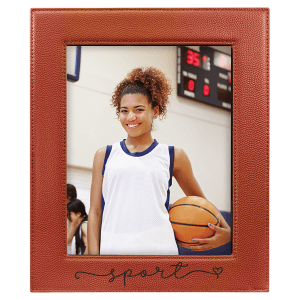 Basketball Leatherette 8x10 Photo Frame
