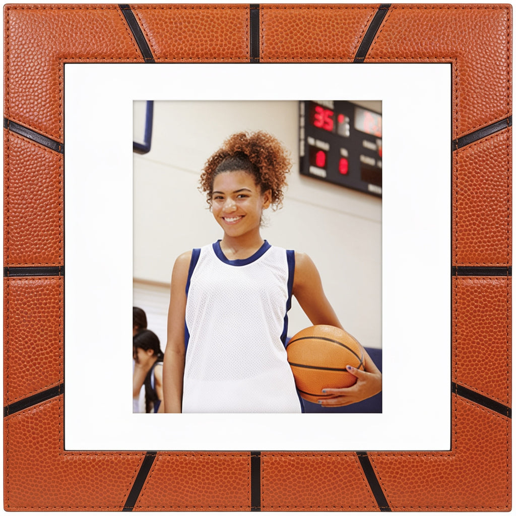 Basketball Leatherette 8x10 Photo Frame blank-preview