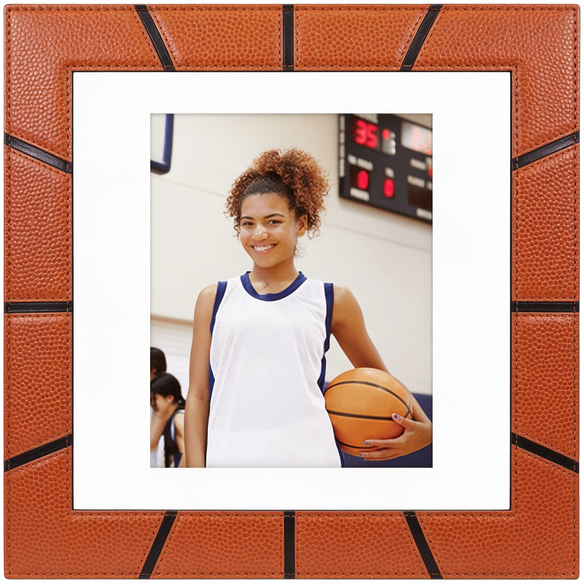 Basketball Leatherette 8x10 Photo Frame blank-preview