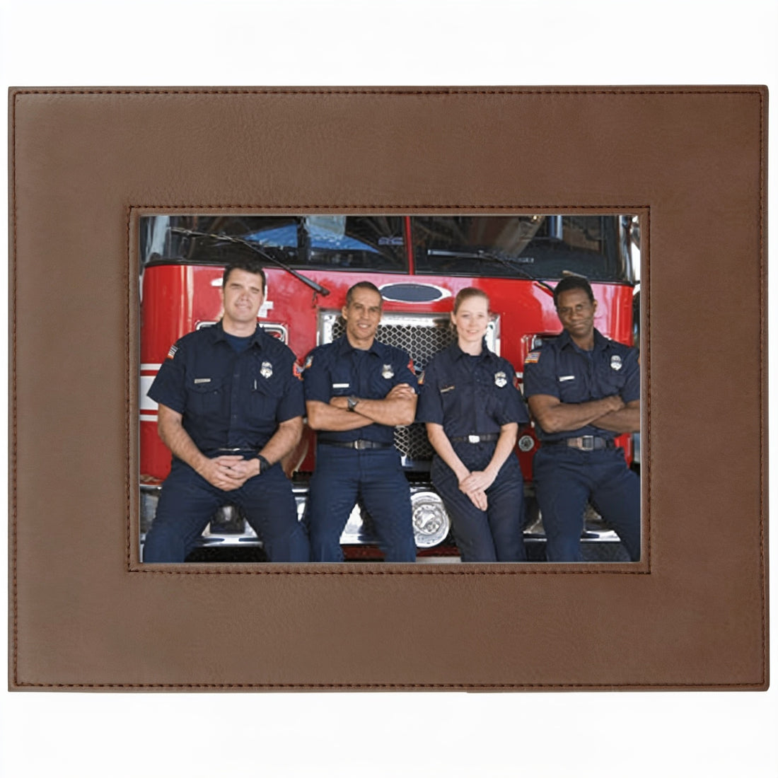 Leatherette Photo Frame – 5x7 in / Dark Brown preview
