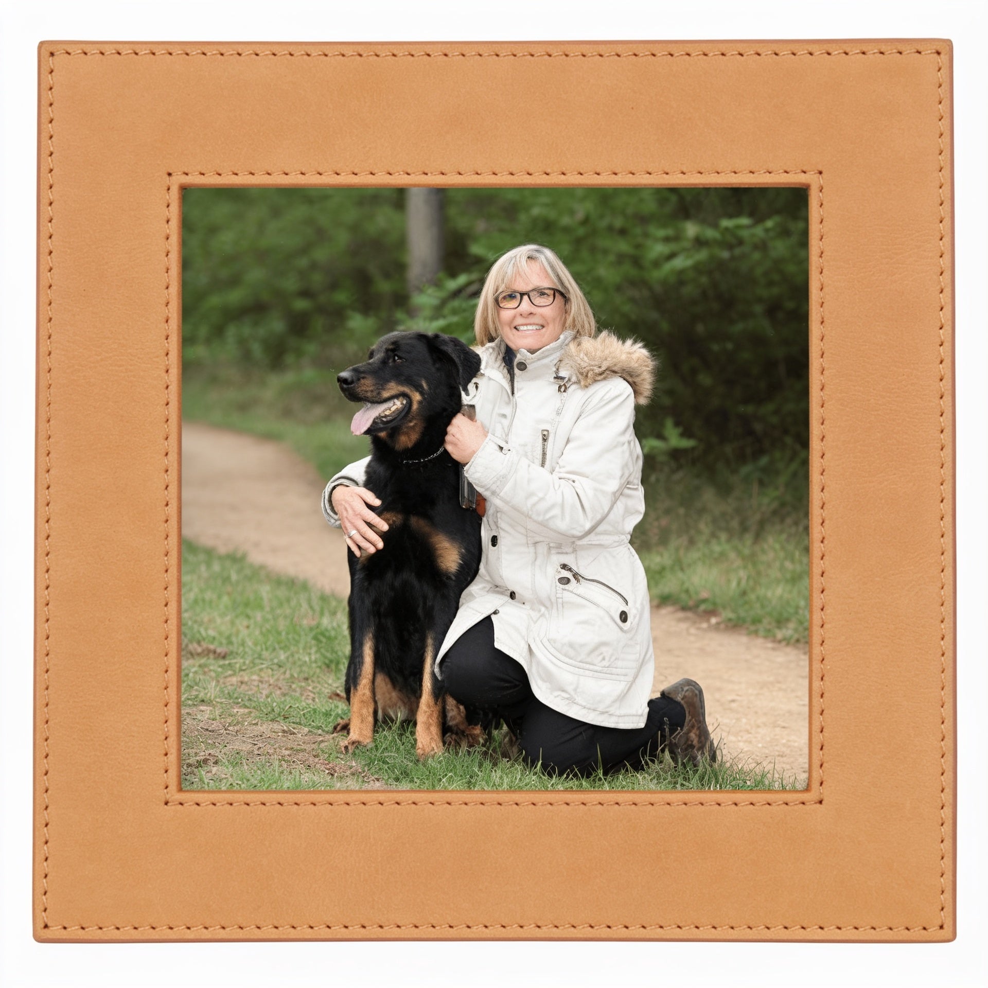 Rawhide Leatherette Photo Frame blank-preview