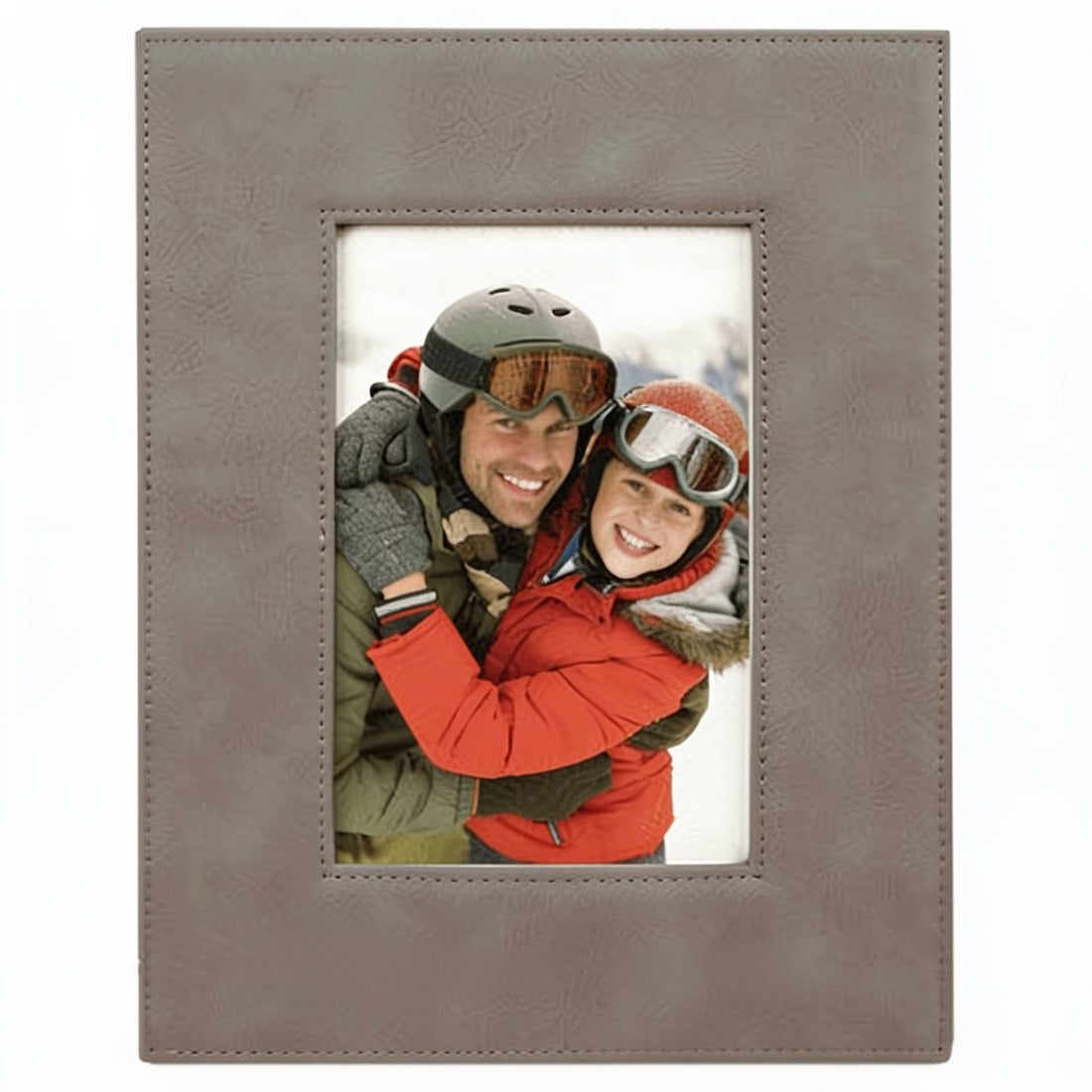 Gray Leatherette Photo Frame preview