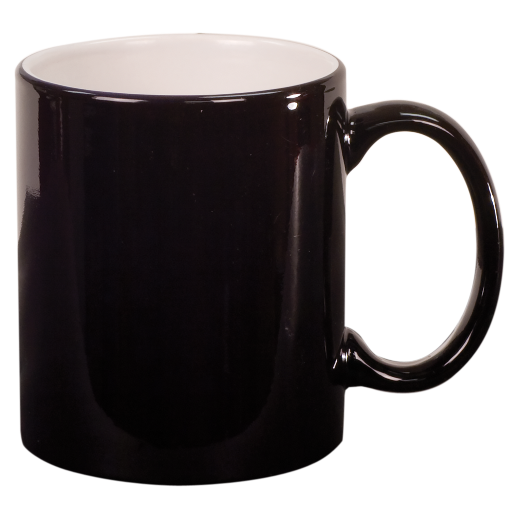 Black 11 oz. Round Ceramic Mug blank-preview