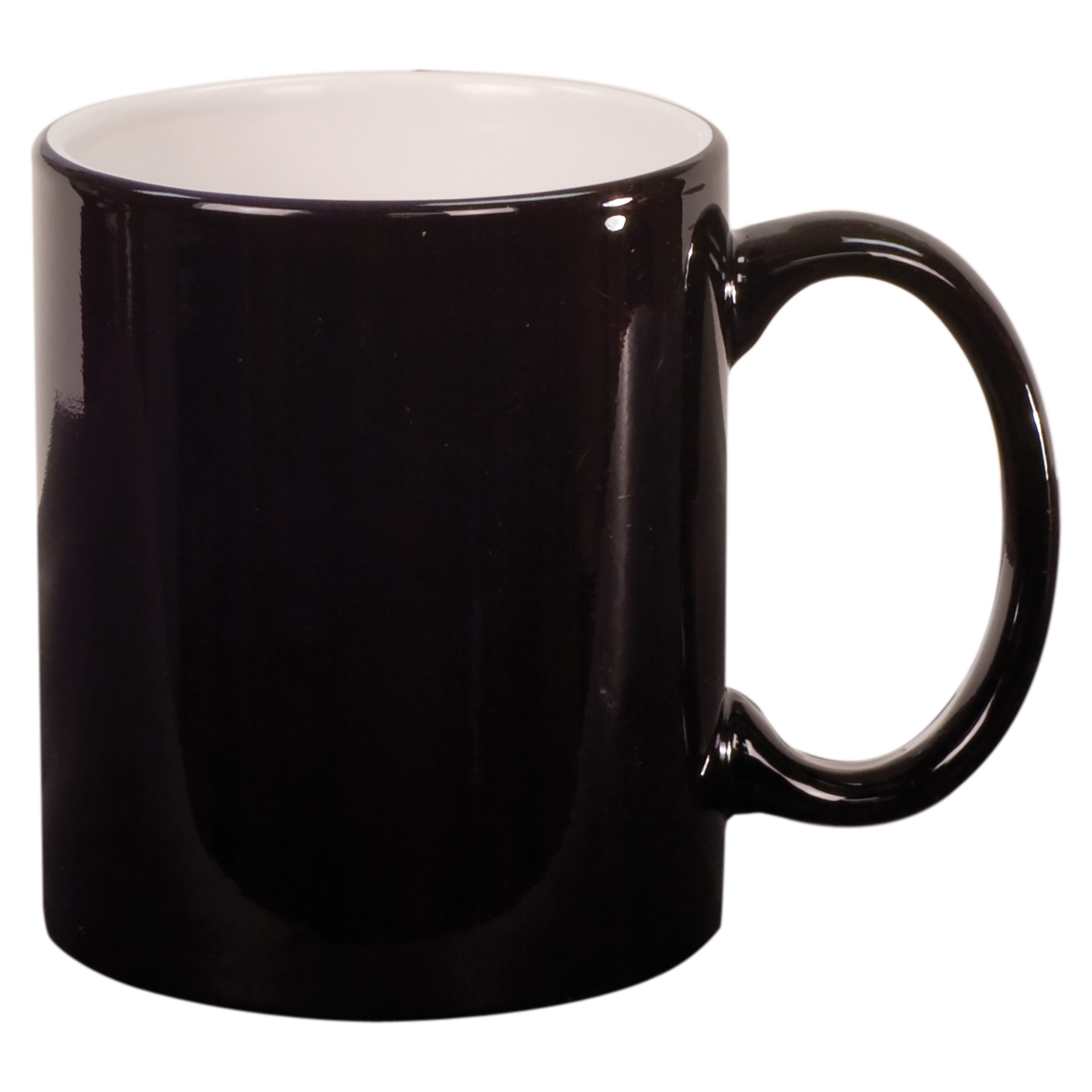 Black 11 oz. Round Ceramic Mug blank-preview