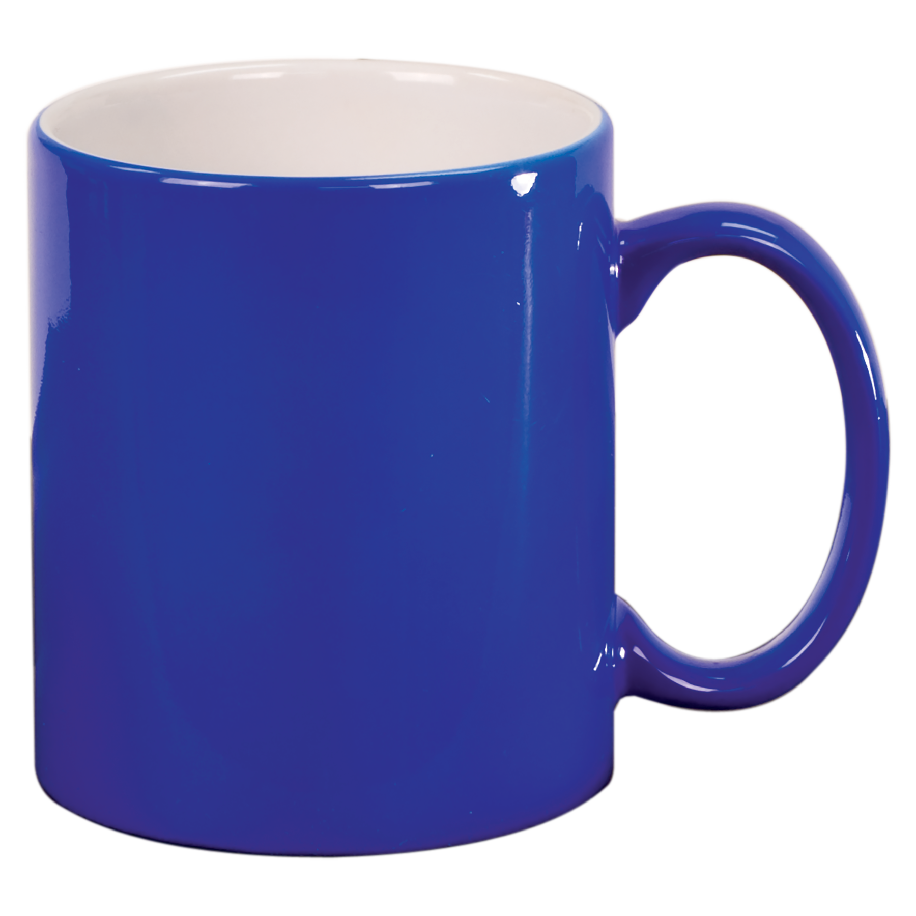 Blue 11 oz. Round Ceramic Mug blank-preview