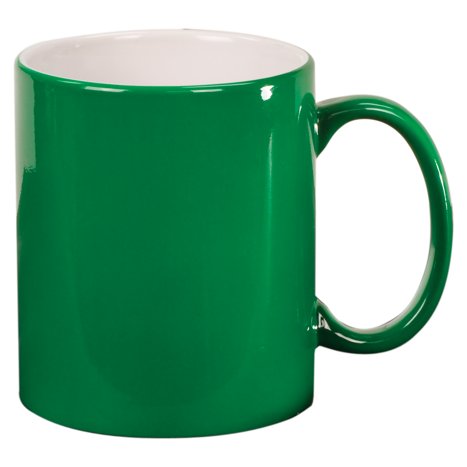 Green 11 oz. Round Ceramic Mug blank-preview