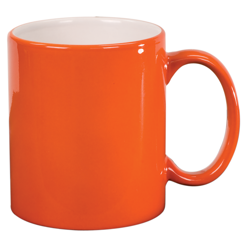Orange 11 oz. Round Ceramic Mug blank-preview