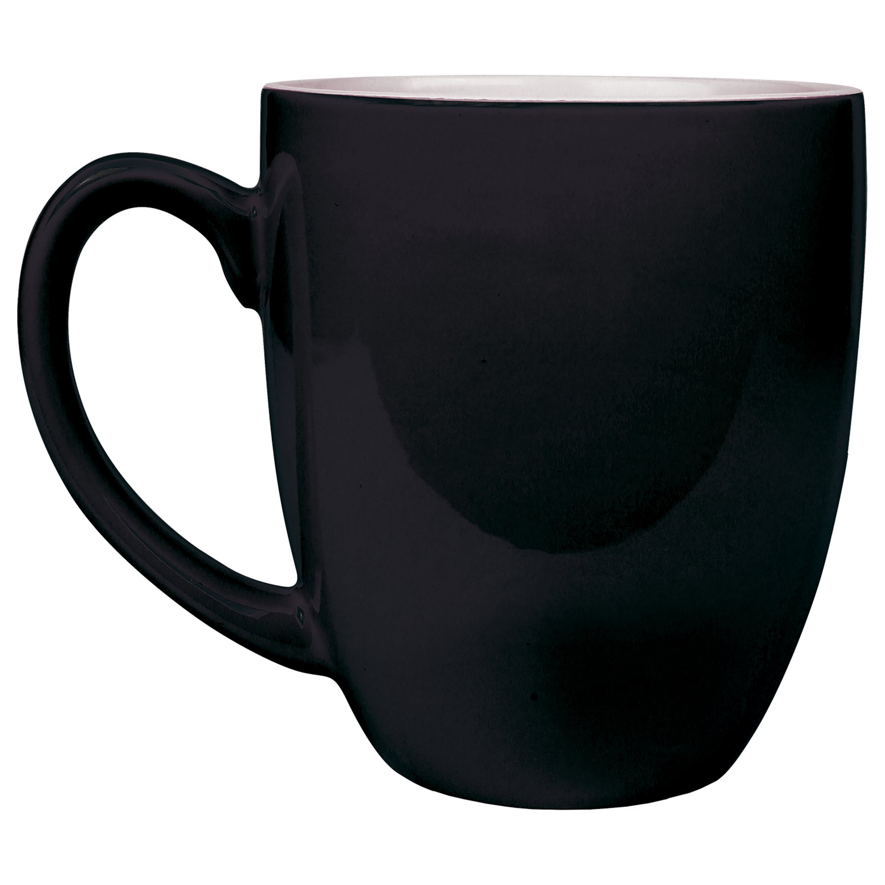 Black 16 oz. Bistro Ceramic Mug blank-preview
