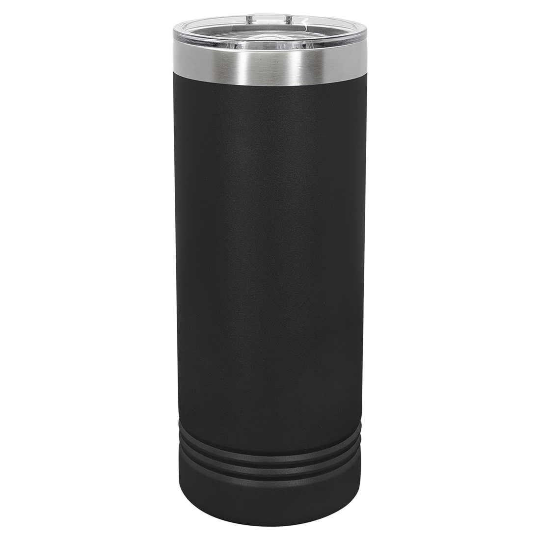 22 oz. Skinny Tumbler with Slider Lid – Black preview