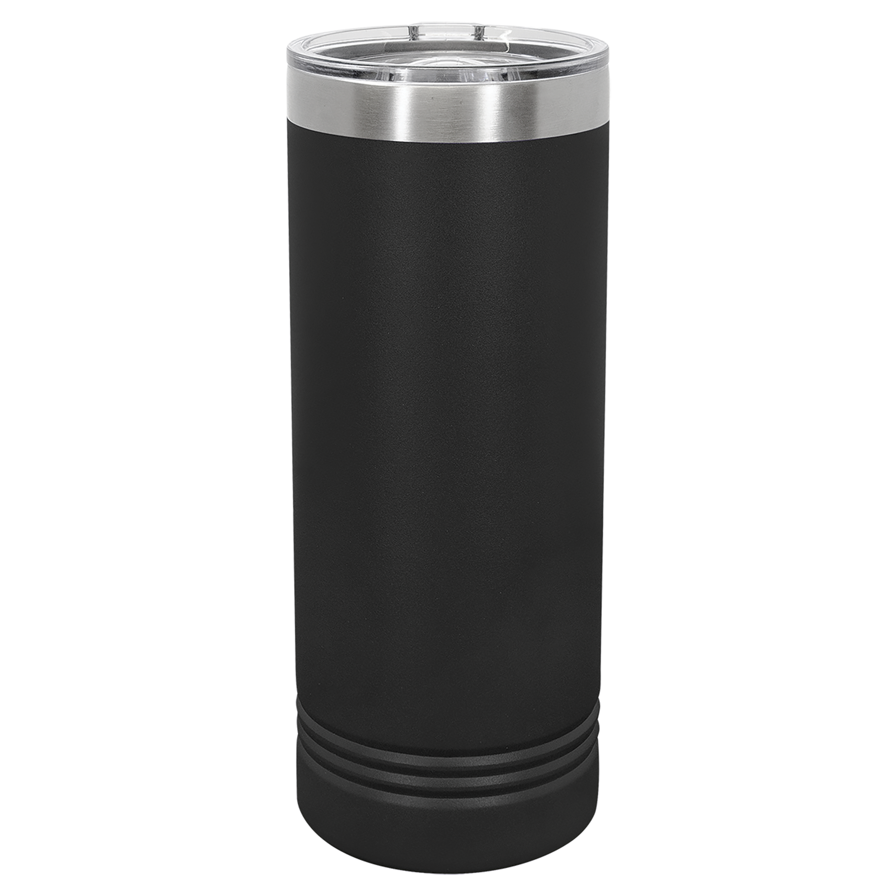 Black 22 oz. Skinny Tumbler with Slider Lid blank-preview