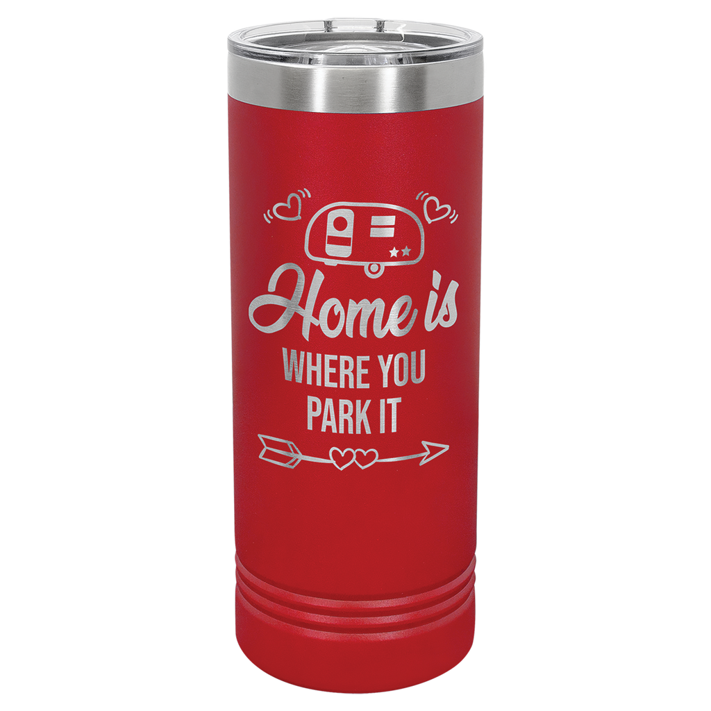 Red 22 oz. Skinny Tumbler with Slider Lid