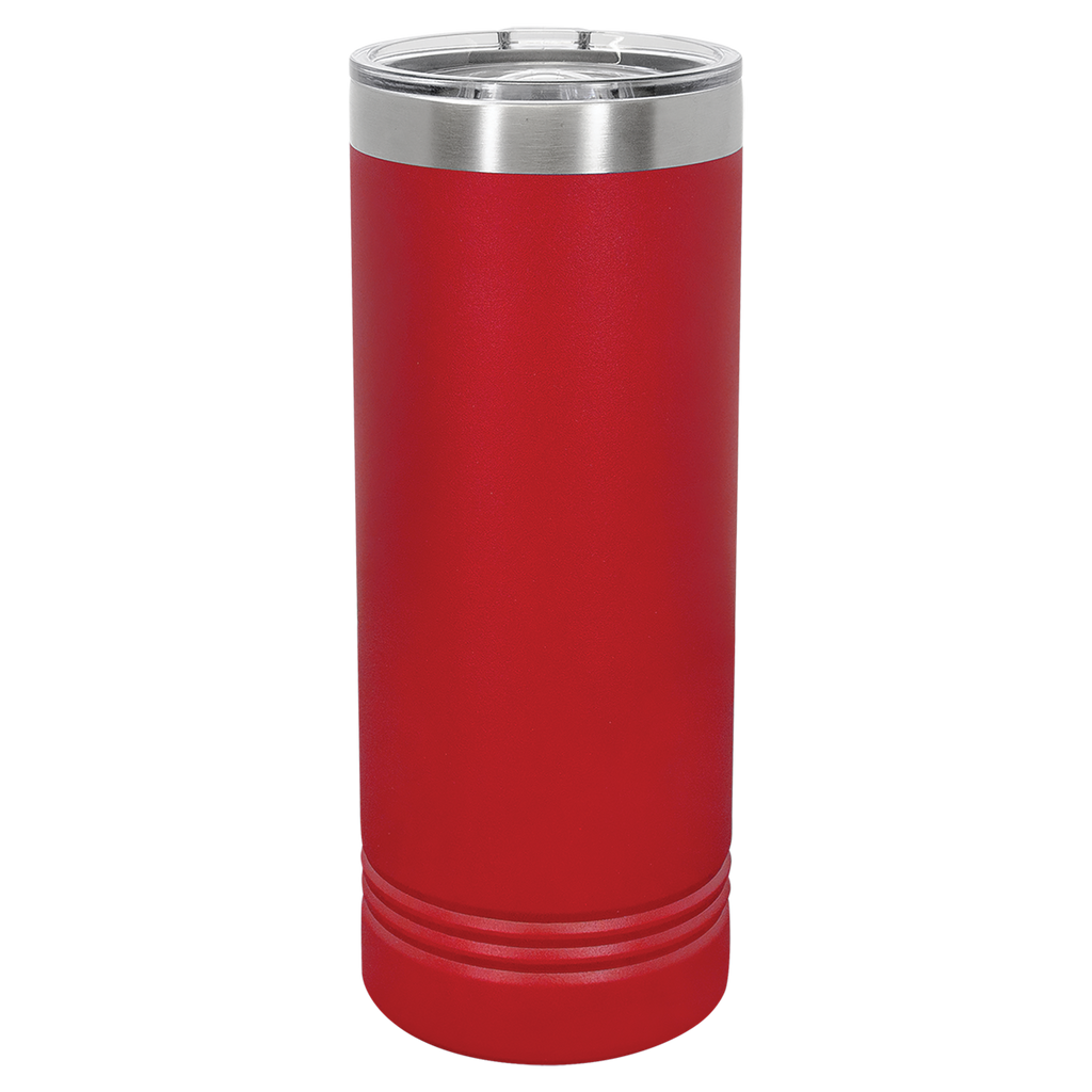 Red 22 oz. Skinny Tumbler with Slider Lid blank-preview