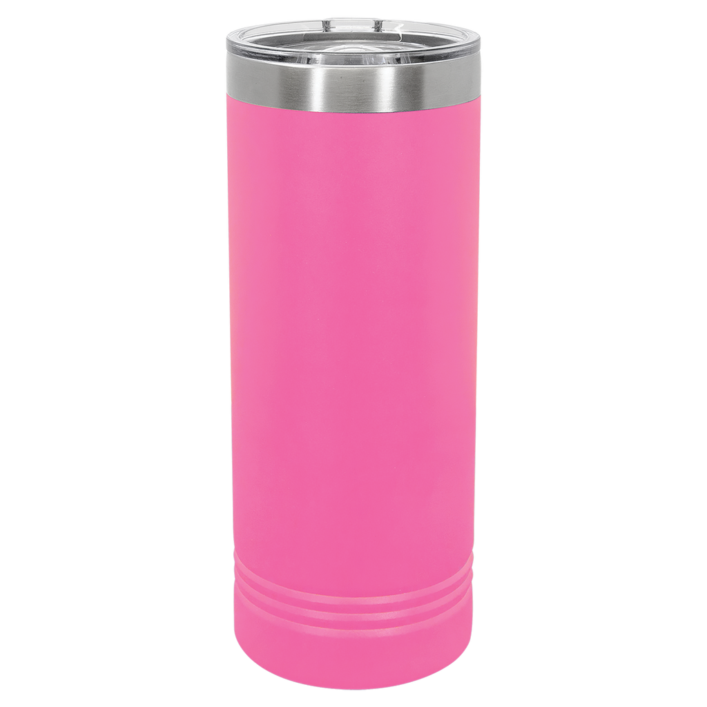 Pink 22 oz. Skinny Tumbler with Slider Lid blank-preview
