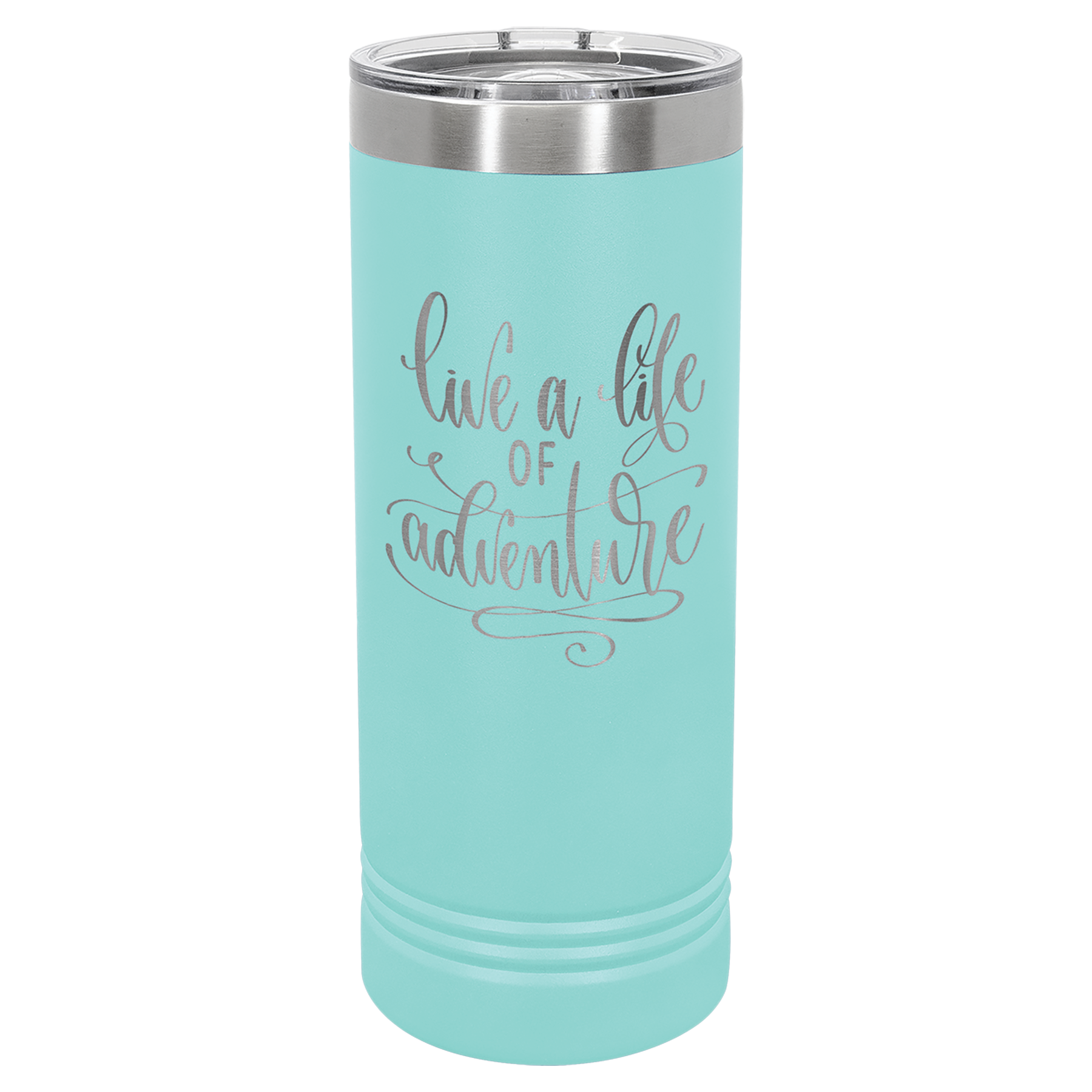 Teal 22 oz. Skinny Tumbler with Slider Lid