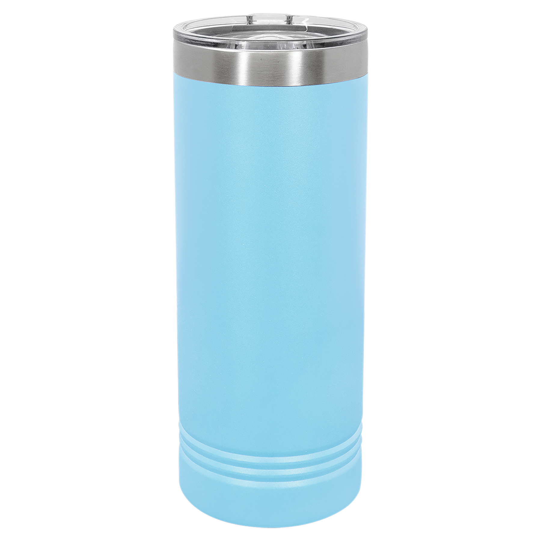 Light Blue 22 oz. Skinny Tumbler with Slider Lid blank-preview